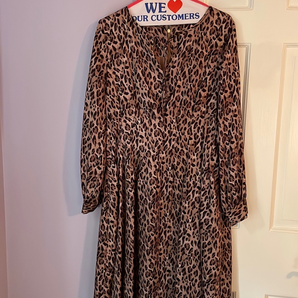 Donna Karan leopard print dress